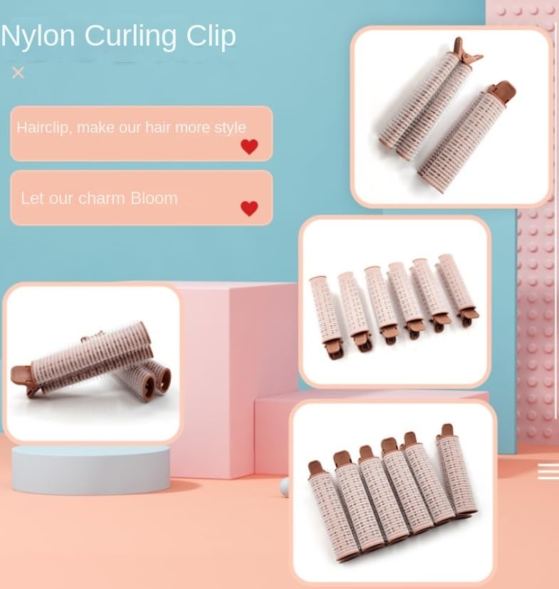 Douqu Hair Rollers with Clip Volumizing Bangs Curler DIY Styling Accessories Tool Portable Self Grip Volume Hair Root Clips, 6PCS - Image 5