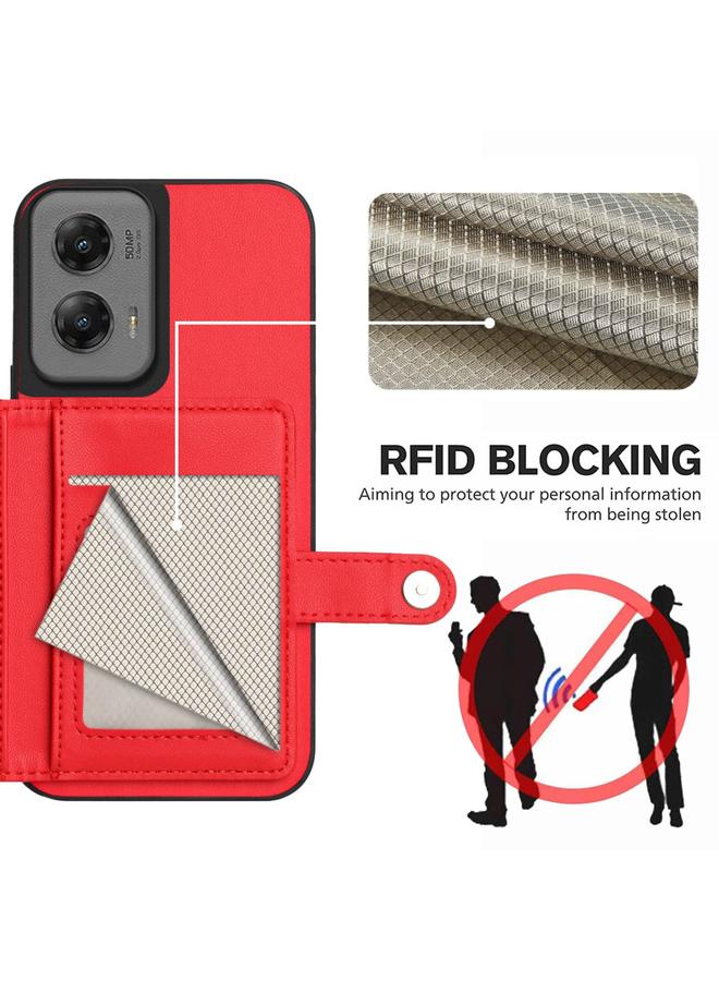 S-TOP Case For Motorola Moto G Stylus 5G 2024 Button Card Bag RFID Anti-theft Phone Case - Image 3