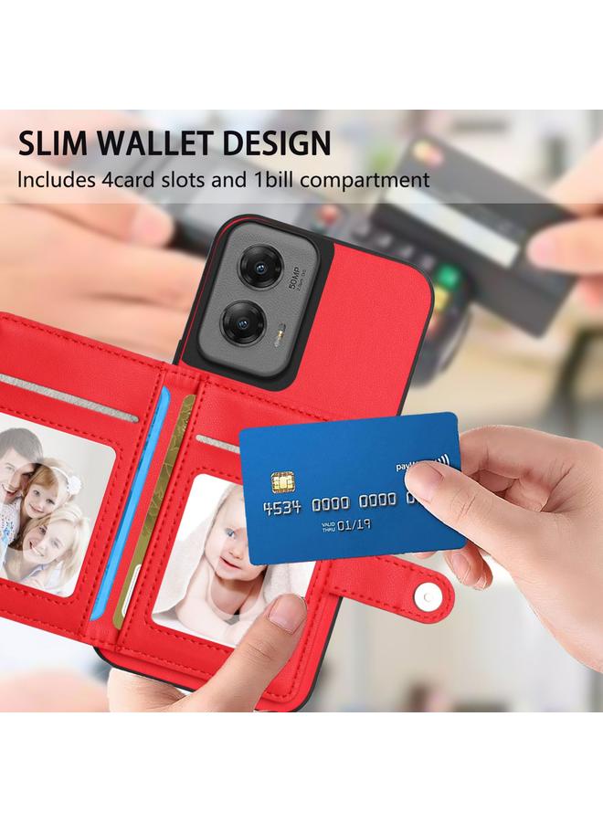 S-TOP Case For Motorola Moto G Stylus 5G 2024 Button Card Bag RFID Anti-theft Phone Case - Image 5