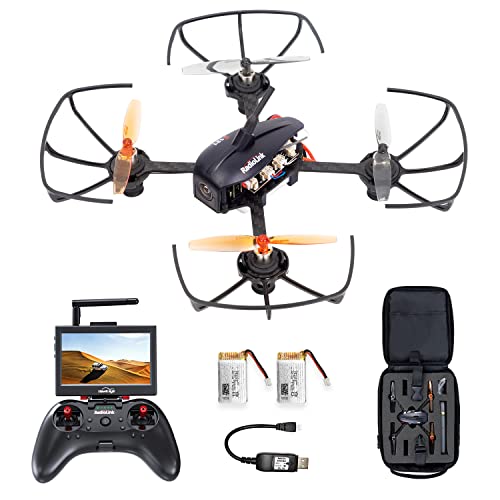 Radiolink F121 FPV Mini RC Drone RTF with Camera for Adult and Kids Beginners 121mm Brushed RC Quadcopter 2 Batteries with Carrying Case 25mW OSD Monitor Racing Training for UAV Education - Image 1
