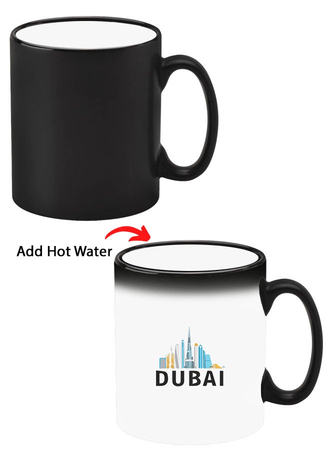 Theodor Colour Changing Heat Sensitive Magic Mug - Add Hot Tea or Coffee Dubai Black For Home Office Gift Kids Men Women  - Image 1
