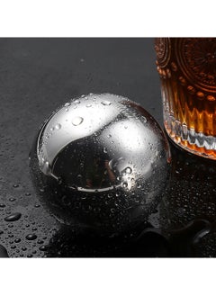 MIBRU Set of two big stainless steel balls ice alternative for cold drinks  - Image 2