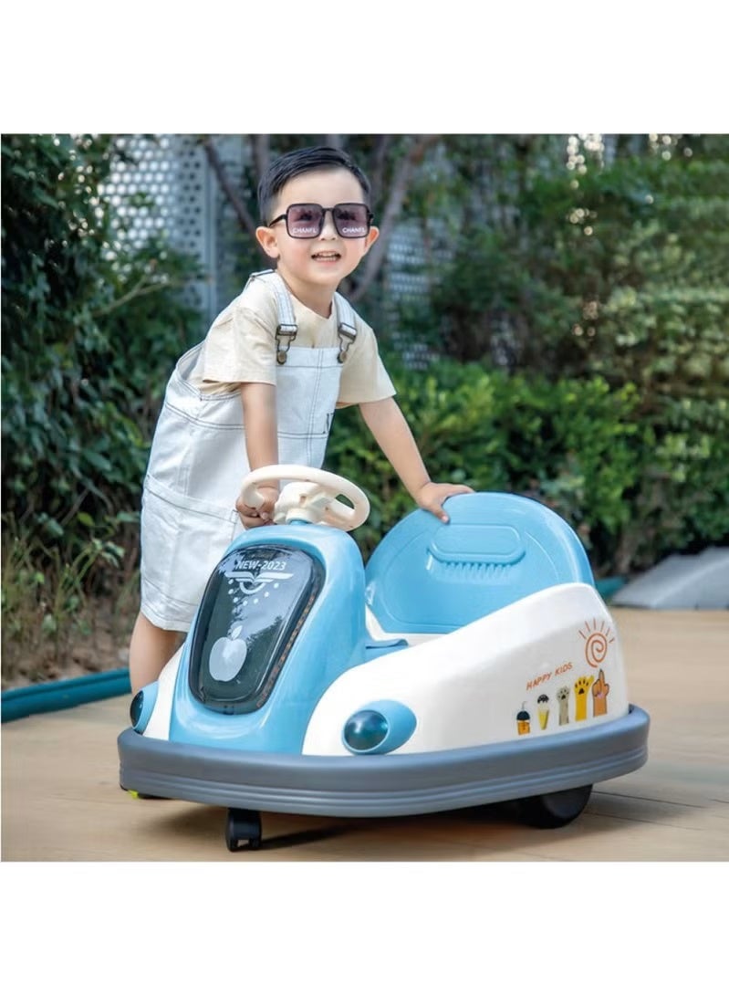 Remote Controlled and Self Controlled Kids Electric Ride-On Car - 360 Degree Bumper Car with LED Lights, Fun Drifting and High Safety - Image 4