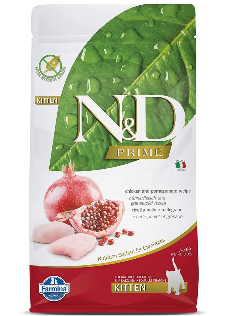 Farmina - Chicken and Pomegranate Kitten Food 1.5 kg - Image 1