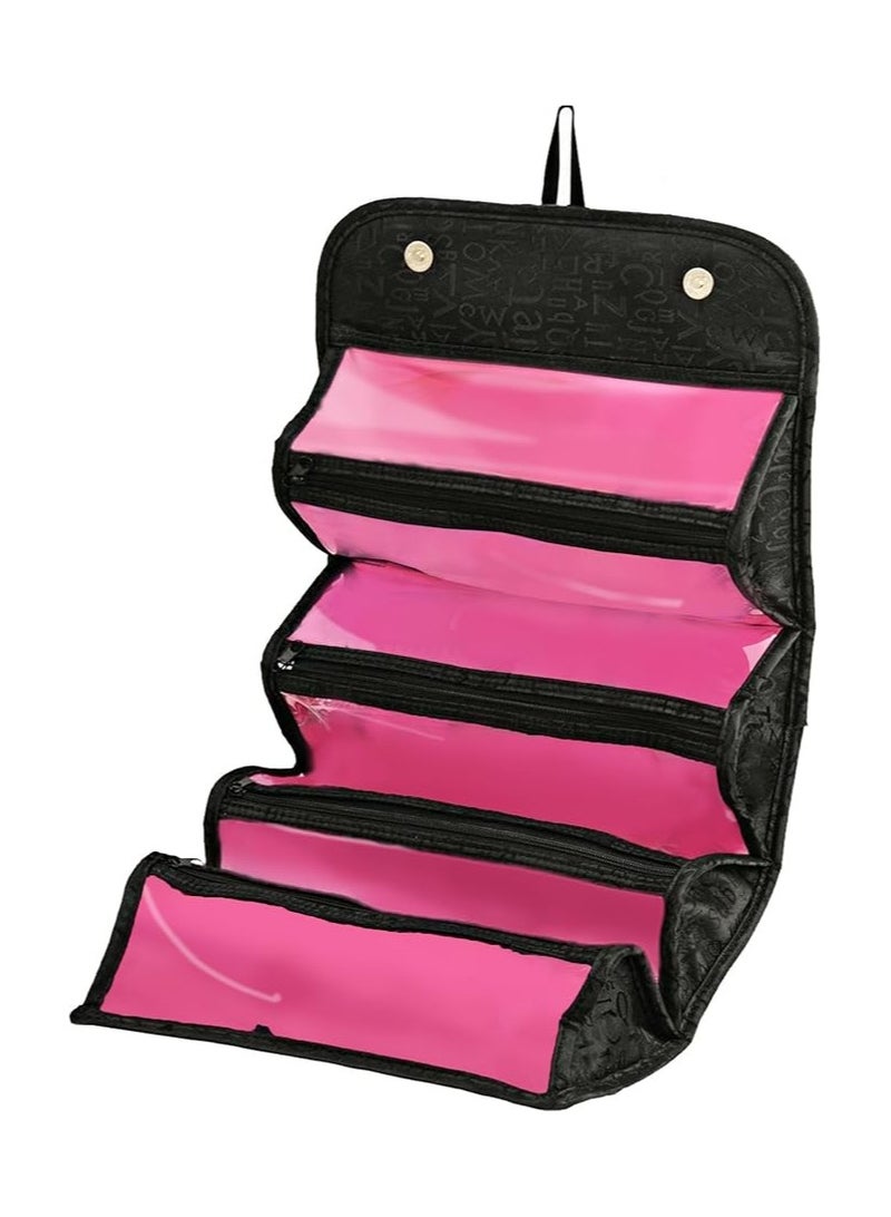 Fusion Online Roll-N-Go Makeup Case Travel Pouch Smart Toiletry - Image 1