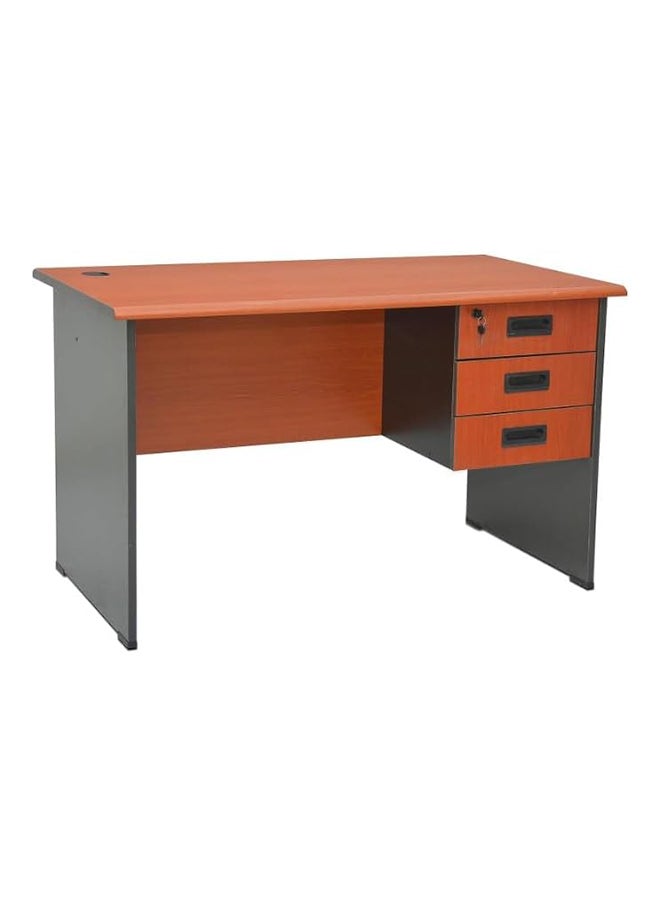 MAF furniture Wooden Office Desk Maf-Wt160Cm With 3 Drawer With 1 Drawer With Key Lock Simple Desk Easy To Install And Easy To Move Anywhere Good For Home Use Office Use Etc. (Cherry)  - Image 4