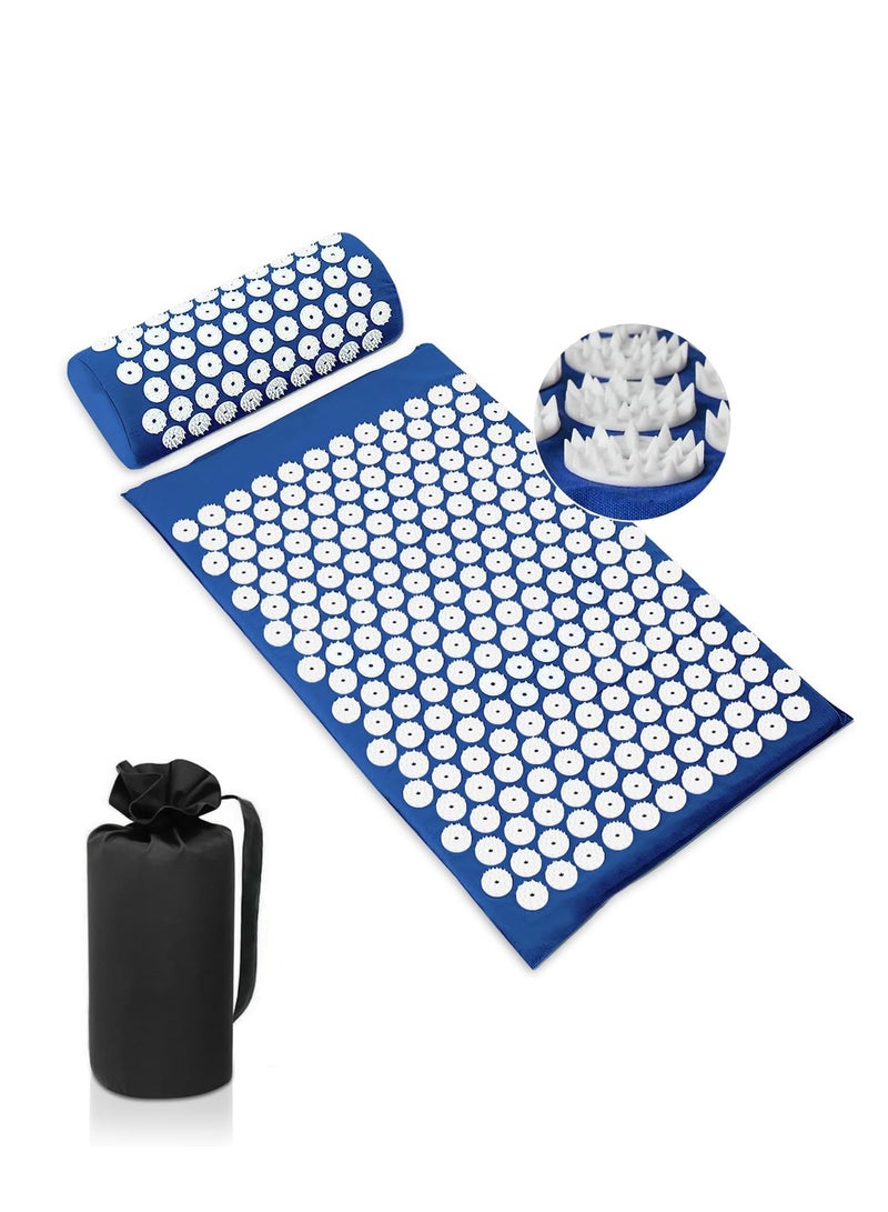 Acupuncture Mat for Head, Neck and Back Pain Relief, Foot Massager, Eco-Friendly Yoga Mat, Acupuncture Pillow, Acupuncture Massager - Image 1