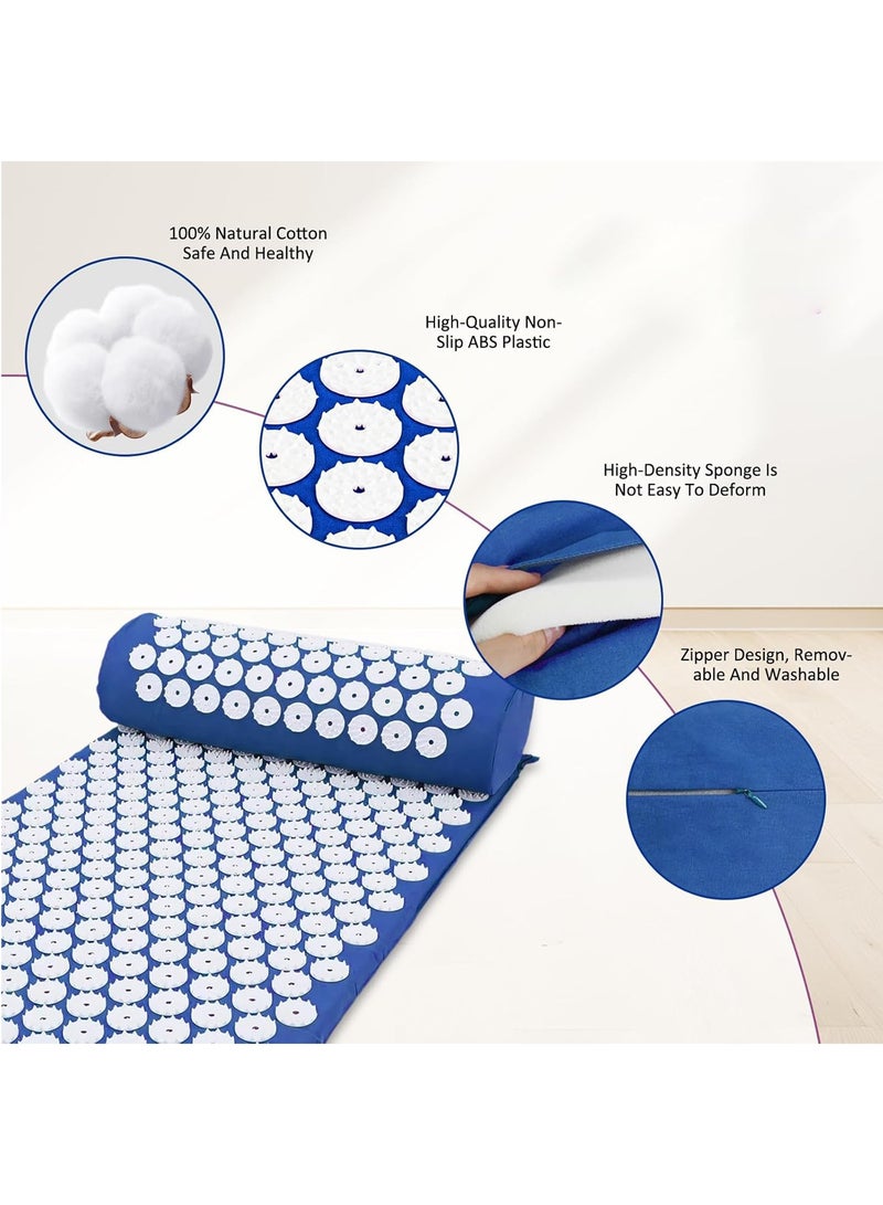 Acupuncture Mat for Head, Neck and Back Pain Relief, Foot Massager, Eco-Friendly Yoga Mat, Acupuncture Pillow, Acupuncture Massager - Image 3