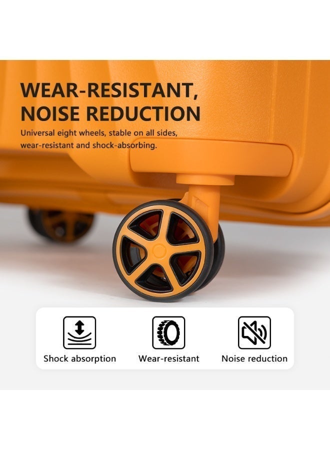 NEWCOM 20/24/28 Polypropylene Suitcase, 4 Spinner Wheels, Lightweight Hard Shell | Shock Resistant | Durable PP Material | Fashion Design | Warranty | NEWCOM - Image 4