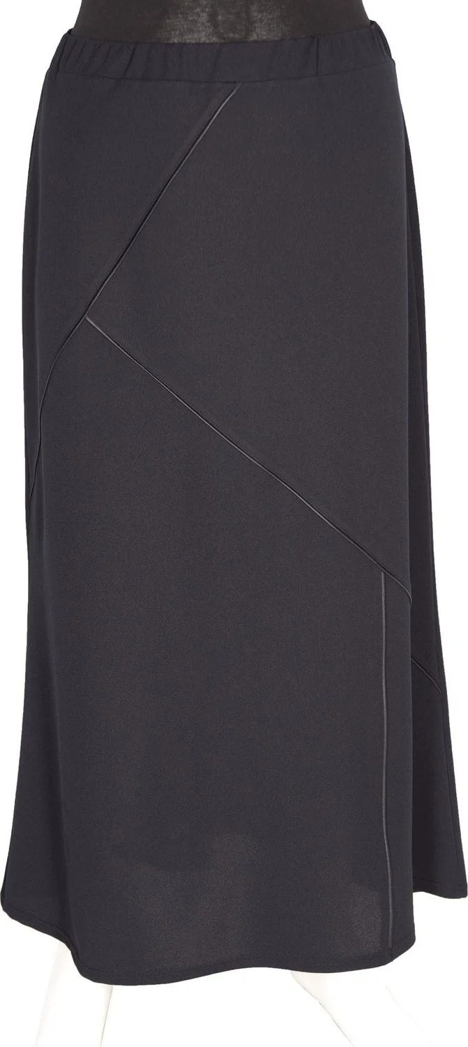 حسنة , Nihal Flexible Crepe Navy Blue Skirt