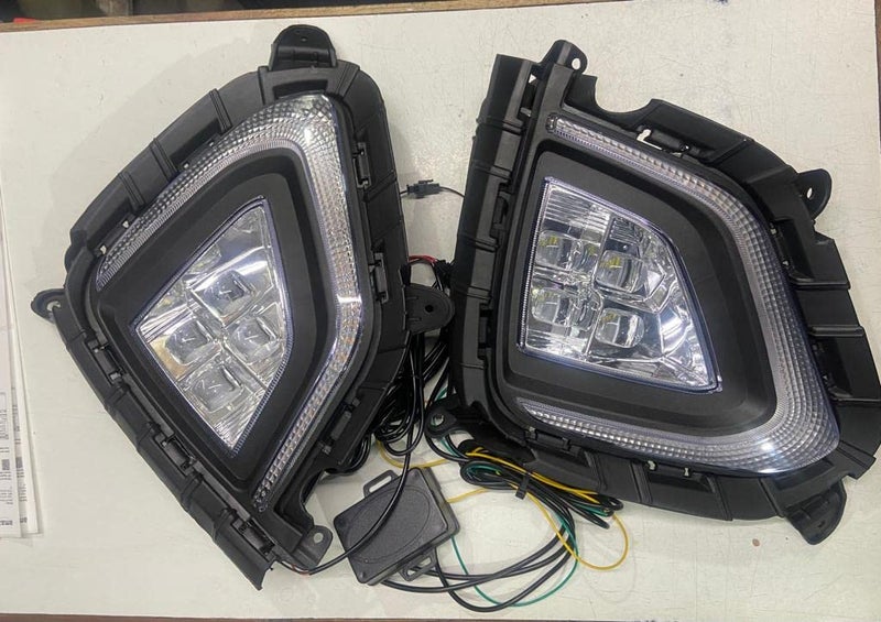 TRENDWALAFront LED DRL Daytimr Running light & Fog Light compatible for Creta with Matrix Indicator - Image 2