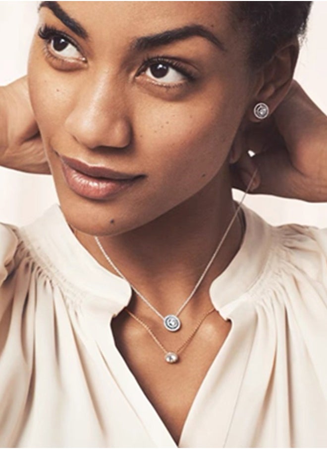 PANDORA - Pandora Sparkling Double Halo Collier Necklace 399414C01-45 - Image 1