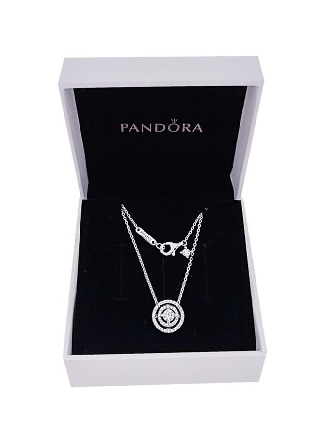 PANDORA - Pandora Sparkling Double Halo Collier Necklace 399414C01-45 - Image 1