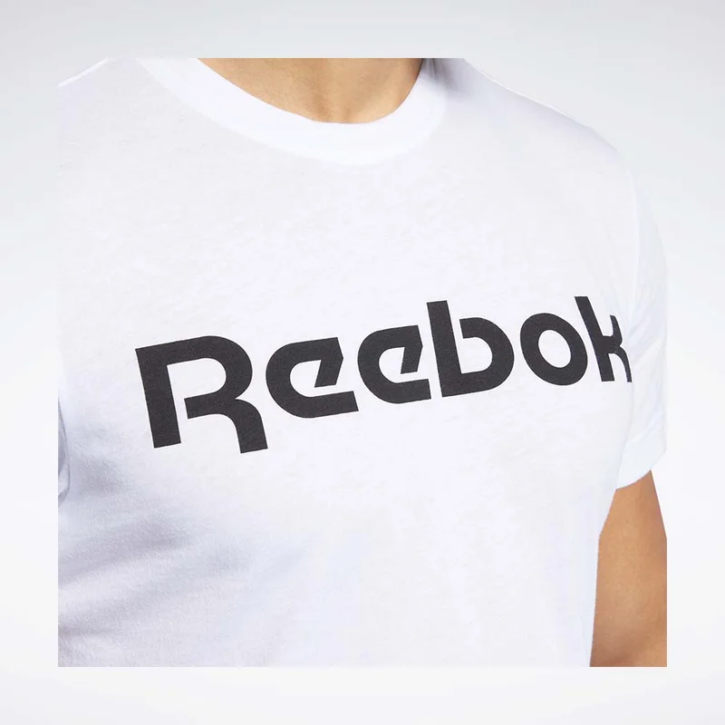 Reebok White Reebok Graphic Series Linear Logo Tee - White for Men | Best Price UAE