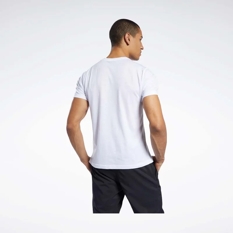 Reebok White Reebok Graphic Series Linear Logo Tee - White for Men | Best Price UAE