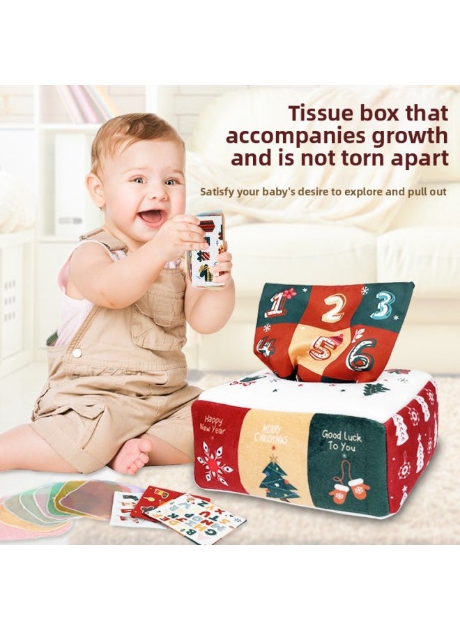Tearing Cloth Book Baby Three-dimensional Cloth Book Baby Toy Tearing Paper Bus Box Cloth Book Toy-Color:[OPP Bag] Animals-standard 8 Silk Scarves 244g  - Image 5