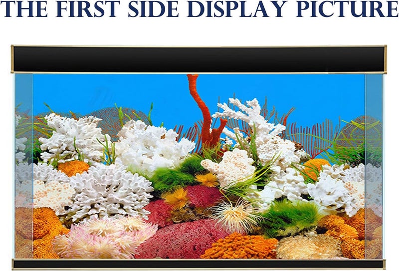 ELEBOX New 15.7" x 40" Fish Tank Background 2 Sided River Bed & Lake Background Aquarium - Image 5