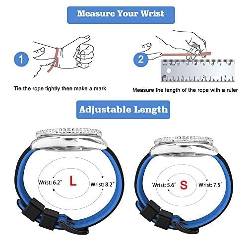 Ritche Silicone Watch Bands 18mm 20mm 22mm 24mm Quick Release Rubber Watch Bands for Men, Black / Blue / Black, 20mm, Classic,Sport - Image 5