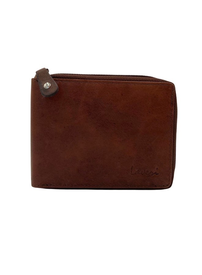 LAVERI LEATHER Full Zip leather men's Wallet #1406CZ - Image 2