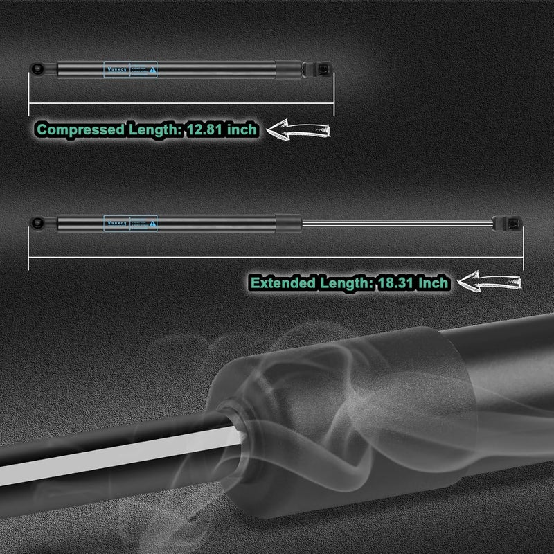 Vurkcy 2 PCS Rear Window Glass Shocks Struts Lift Supports Gas Springs Fit for Ford Expedition/Lincoln Navigator 2007 2008 2009 2010 2011 2012 2013 2014 2015 2016 2017, Replace 6253 PM3016 - Image 2
