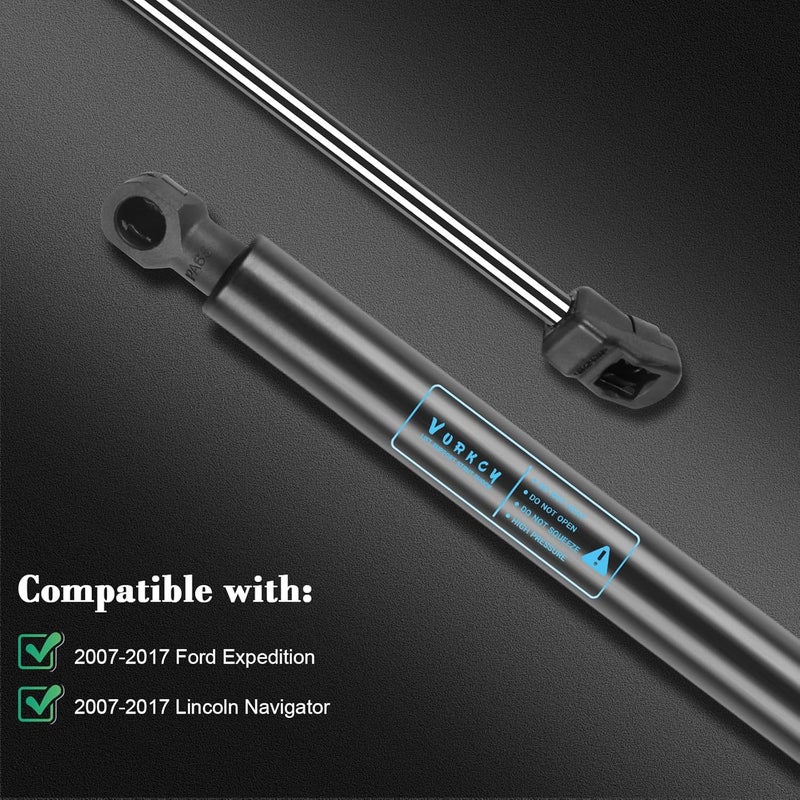 Vurkcy 2 PCS Rear Window Glass Shocks Struts Lift Supports Gas Springs Fit for Ford Expedition/Lincoln Navigator 2007 2008 2009 2010 2011 2012 2013 2014 2015 2016 2017, Replace 6253 PM3016 - Image 3