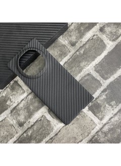 Black and gray 1500D coarse grain volcanic crater single back shell for Huawei Mate X6 (compatible with X6 Collector’s Edition)