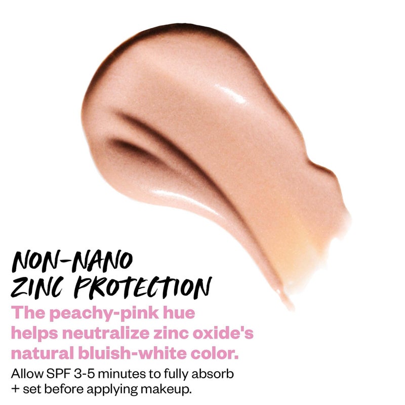 Kosas DreamBeam Mineral Sunscreen SPF 40 - Smooth Liquid Sun Protection for Face - Lightweight Makeup Base w/Hyaluronic Acid, Ceramides & Peptides - Subtle Radiant Finish, Original, 40 ml - Image 5