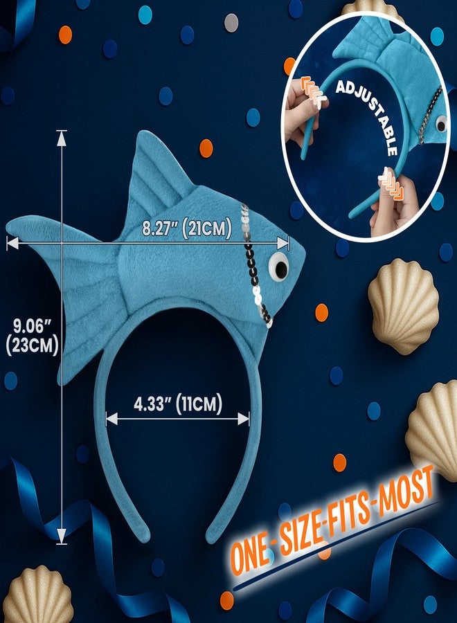 TopTie 6 PCS Fish Headbands for Costume Party - Image 2