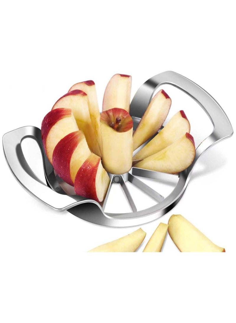 Apple Slicer,12-Blade Extra Large Apple Corer,Easy to Use, Time-Saving, Heavy Duty Stainless Steel Apple Cutter and Divider  - Image 1