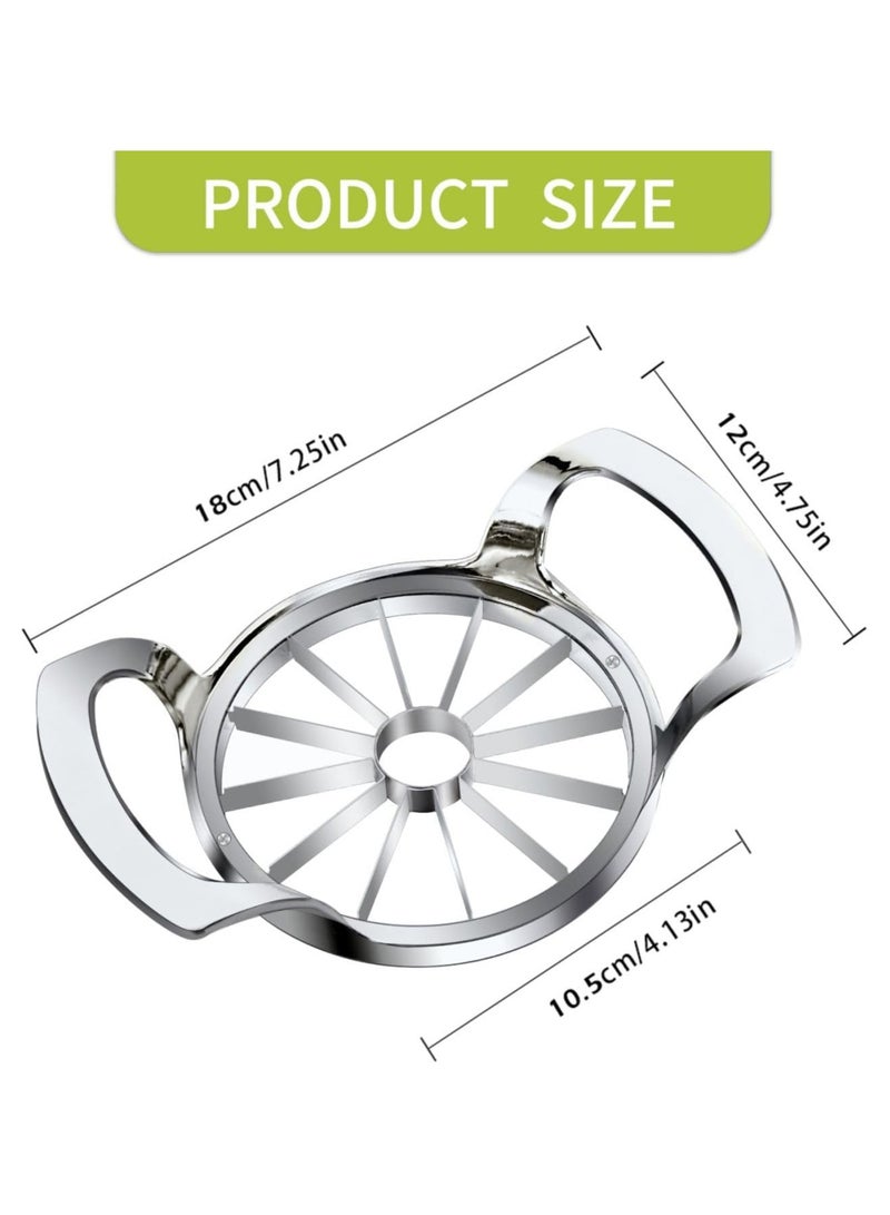 Apple Slicer,12-Blade Extra Large Apple Corer,Easy to Use, Time-Saving, Heavy Duty Stainless Steel Apple Cutter and Divider  - Image 4