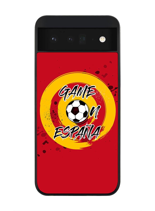 Stylizedd حافظة سوداء متينة لجهاز Google Pixel 6 5G - غلاف مرن من مطاط TPU رقيق مضاد للصدمات - لعبة في إسبانيا - Image 1