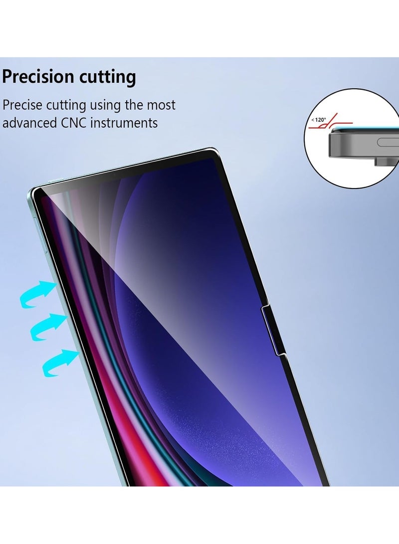 Tempered Glass Film Compatible with Samsung Galaxy Tab S10 Plus/Tab S10+ 12.4 Screen Protector Protective Film 9H Hardness,Shatterproof,Anti Fingerprints - Image 2