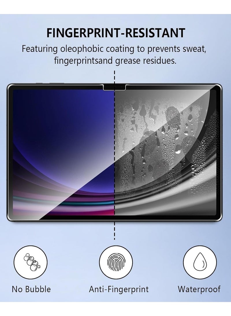 Tempered Glass Film Compatible with Samsung Galaxy Tab S10 Plus/Tab S10+ 12.4 Screen Protector Protective Film 9H Hardness,Shatterproof,Anti Fingerprints - Image 5