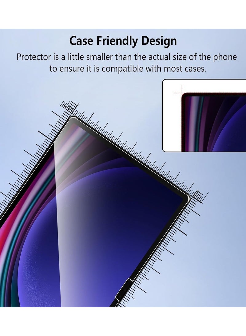 Tempered Glass Film Compatible with Samsung Galaxy Tab S10 Plus/Tab S10+ 12.4 Screen Protector Protective Film 9H Hardness,Shatterproof,Anti Fingerprints - Image 3