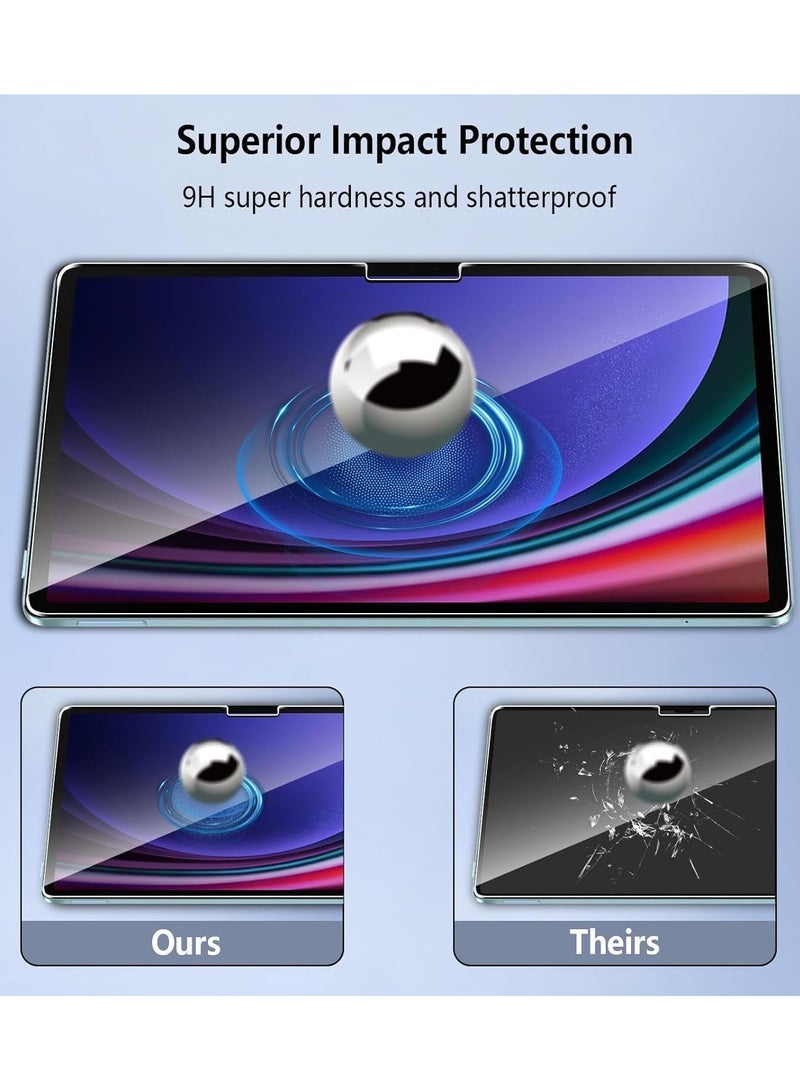 Tempered Glass Film Compatible with Samsung Galaxy Tab S10 Plus/Tab S10+ 12.4 Screen Protector Protective Film 9H Hardness,Shatterproof,Anti Fingerprints - Image 4