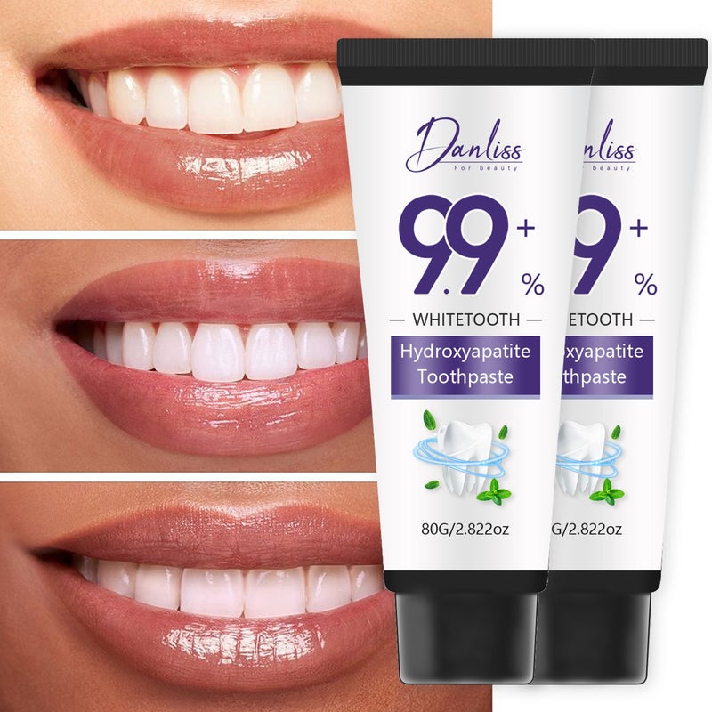 دانليس معجون أسنان لانيماي نانو هيدروكسيباتيت بنكهة النعناع - تبييض الأسنان وحماية المينا وتخفيف الحساسية، 80 جرام - Image 1