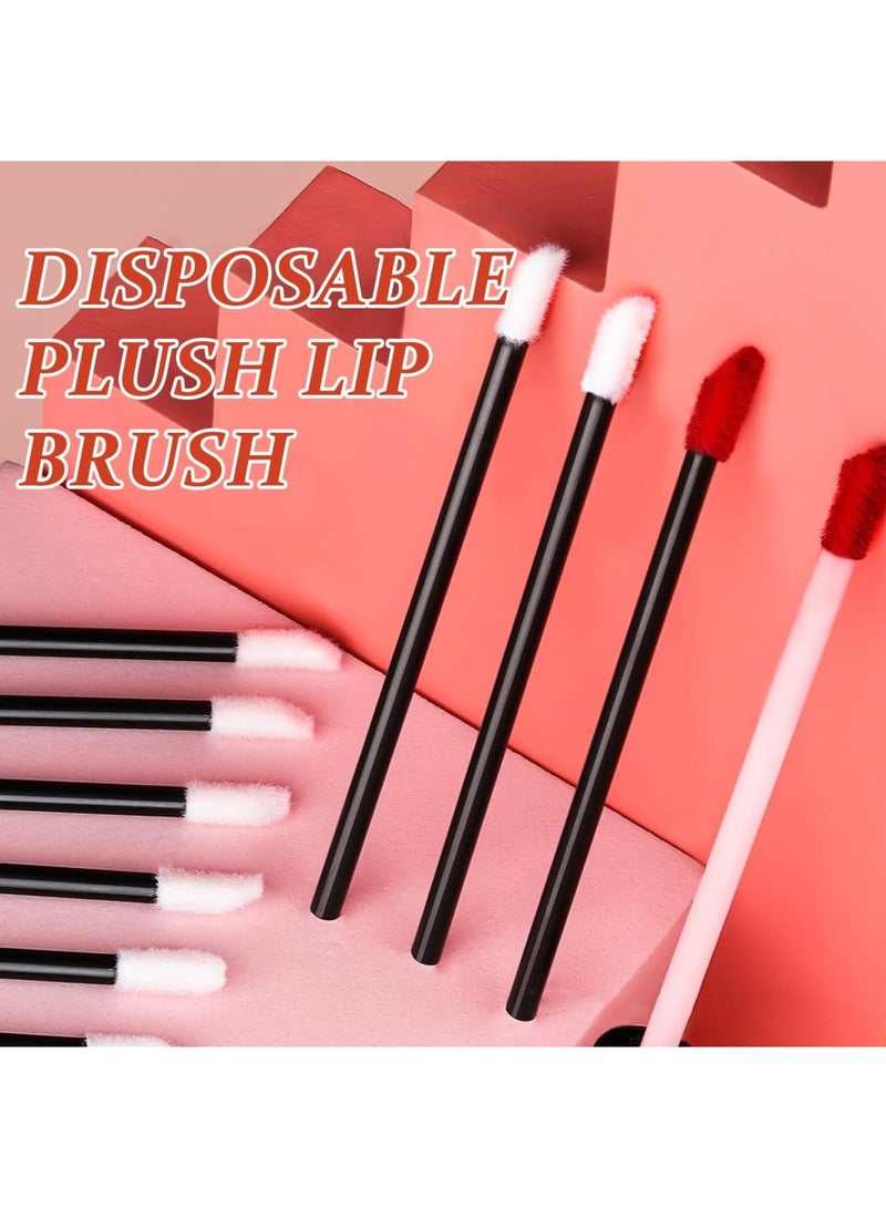 Barakah 200 PCS Disposable Lip Brushes Lip Gloss Applicator Wands Lipstick Applicators with Soft Flocking Head, Makeup Brush Tools for Lip Gloss, Concealer, Eyeshadow, Nail Polish, Salon and Travel Use - Image 2