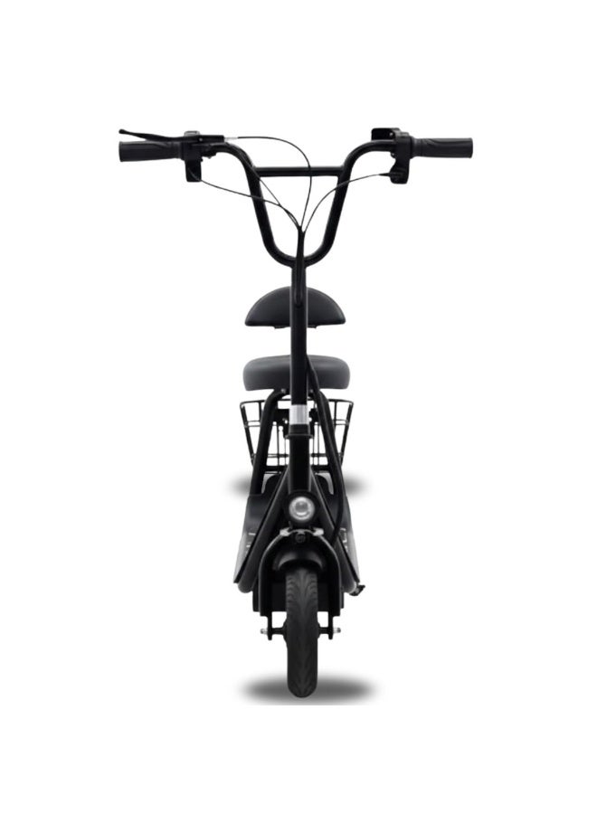 Safety-First Kids Electric Scooter - 250W Seated Matte Black Edition - Image 3