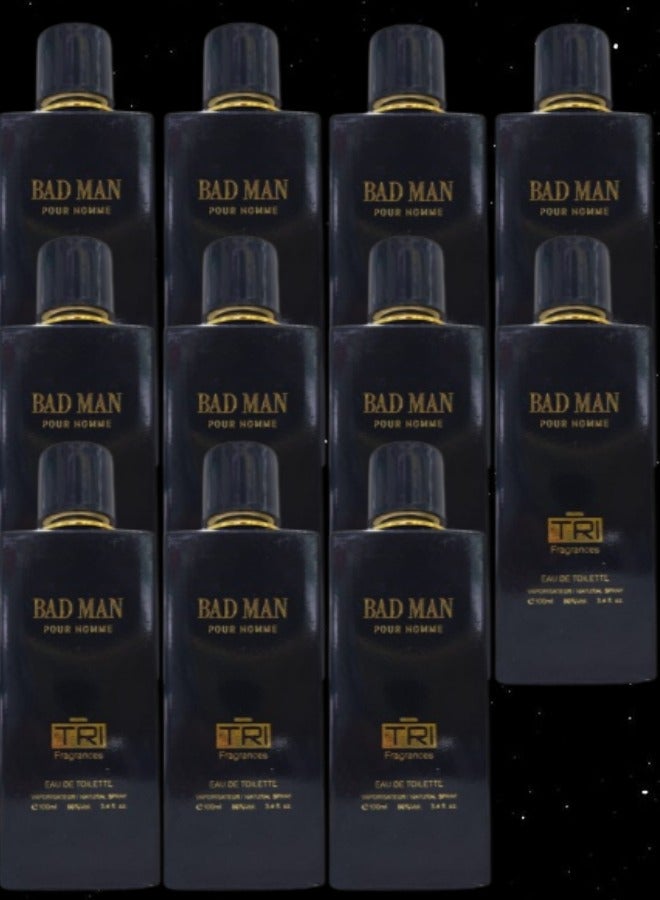 TRI 11 Pieces Bad Man Perfume For Men 100ml EDT - Image 1