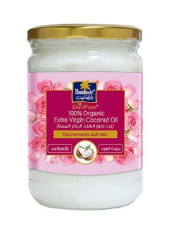 Parachute Extra Virgin Coconut Oil With Rose Oil Rejuvenates Dull Skin 200ml  - Image 1