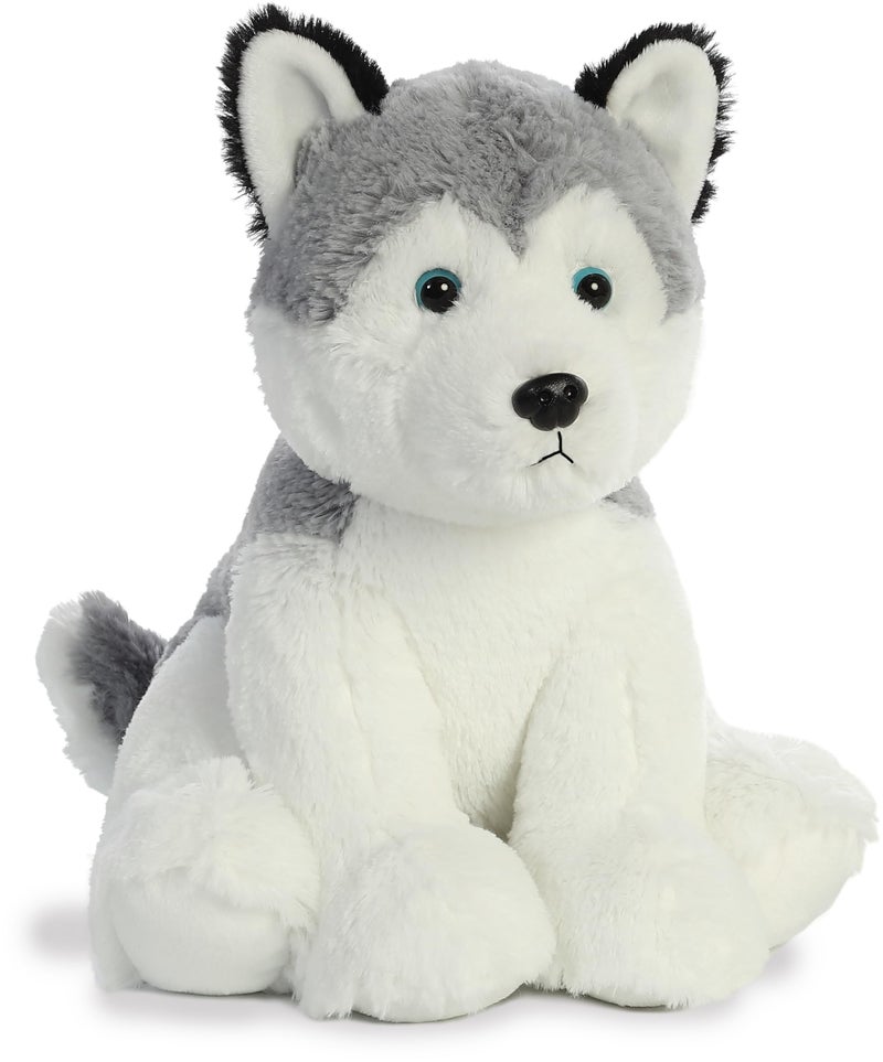 Aurora® Cuddly Husky Stuffed Animal - Cozy Comfort - Endless Snuggles - Gray 14 Inches - Image 2