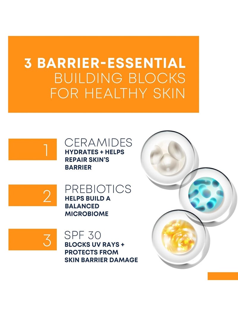 RoC RoC Barrier Renew Day Cream with SPF 30, Moisturizer with Ceramides & Prebiotics to protect Skin Barrier, 2.5 Ounces  - Image 3