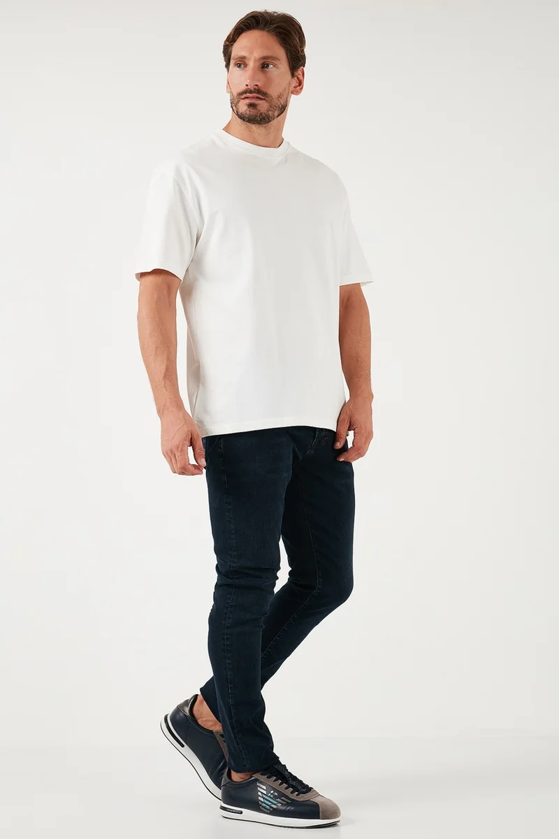 بوراتي Cotton Normal Waist Slim Fit Skinny Leg Jeans Men's Jeans 1120S03NAPOLI
