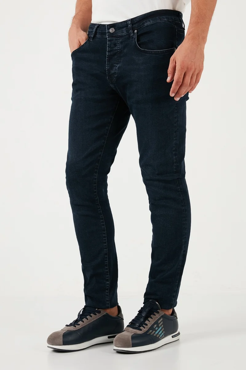 بوراتي Cotton Normal Waist Slim Fit Skinny Leg Jeans Men's Jeans 1120S03NAPOLI