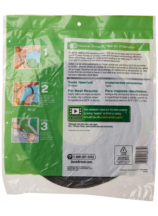 Duck brand شريط عزل ذاتي اللصق من علامة داك لفراغات كبيرة جداً، 3/4 بوصة × 1/2 بوصة × 10 أقدام، لفة واحدة، 284426 - Image 3