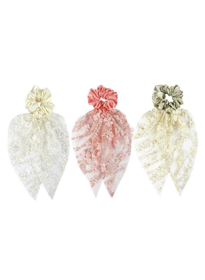 Radhu & Kabby 3 pcs | Scrunchie for Women/Girls | suits every hair type | Anti-Hair Breakage | Hair Ties for All Occasions | Stylish and Comfortable Hair Accessories | Same As Pic - Image 1