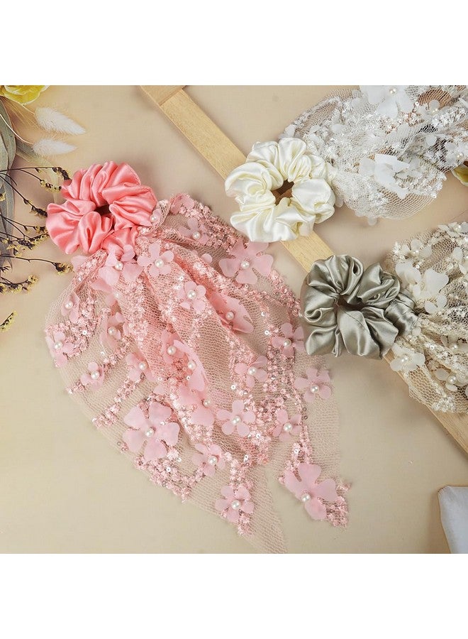 Radhu & Kabby 3 pcs | Scrunchie for Women/Girls | suits every hair type | Anti-Hair Breakage | Hair Ties for All Occasions | Stylish and Comfortable Hair Accessories | Same As Pic - Image 2