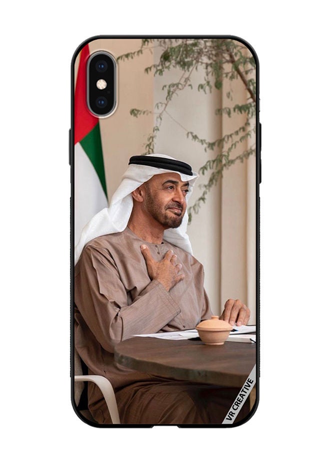 VR CREATIVE Protective Case Cover For Apple iPhone XS Max Sheikh Mohamed Bin Zayed Al Nahyan Design Multicolour - Image 1