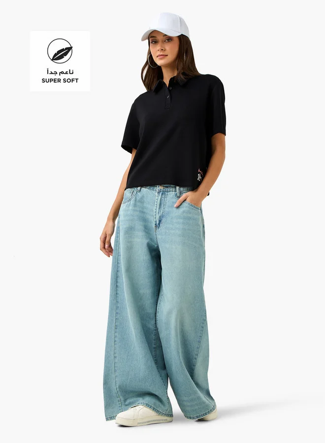 SP Characters Tom and Jerry Print Polo T-shirt