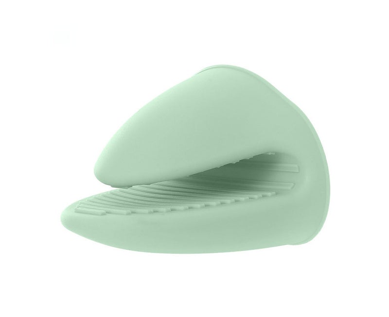 Mini Oven Gloves for Baking, Cooking, Grilling (Green) - Image 1